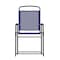 Flash Furniture Navy Folding Sling Patio Chairs with Armrests, 4PK 4-GM-SC098-NV-GG - alternate 9
